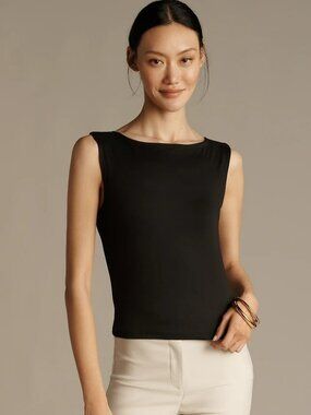 Anthropologie Maeve Sleeveless Boat-Neck Tank Size XS NWT